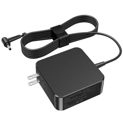 VRAVEK 65W 45W Laptop Charger Compatible with Asus Vivobook 14 15 17, Flip 14 15, S13 S14 S15, 19V/3.42A AC Adapter Compatible with Go 12 14 15 X515 X515J X515E X515M X515JP X515MA Power Cord