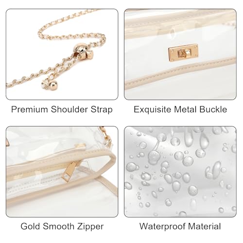 NEOREAL Clear Bag for Stadium Approved Crossbody Purse Shoulder Bags for Women Girls Concerts Sports Events 5