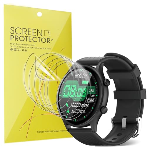 Lamshaw Compatible for WalkerFit A2 Pro Watches Screen Protector, [6 Pack] Full Coverage TPU Clear Film Compatible for WalkerFit A2 Pro 1.4 Inches Watches (6 Pack)