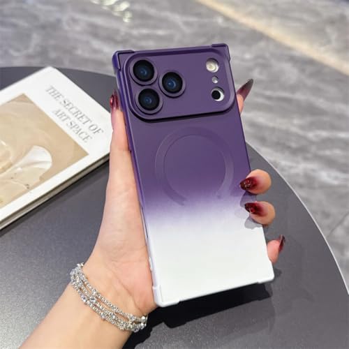Étui en silicone avec dragonne pour iPhone Air violet foncé et protection d'objectif