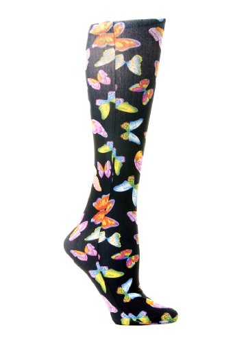 Image of Celeste Stein Therapeutic Graduated Women Compression Socks, Diabetic Socks For Womens, 8-15 mmHg For Regular Calf