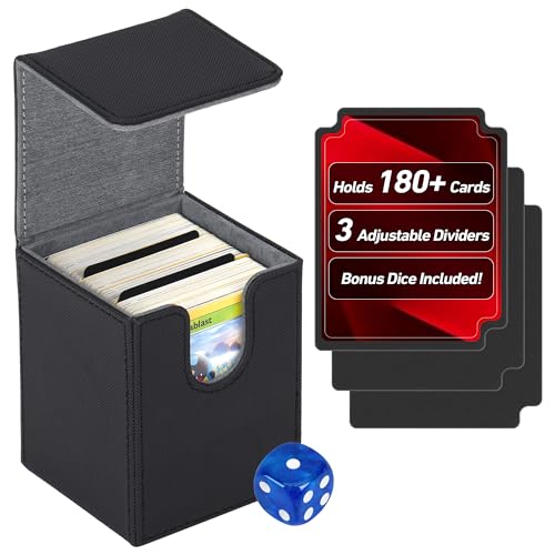 Bofoho 180+ Card Deck Box with Magnetic Closure, PU Leather