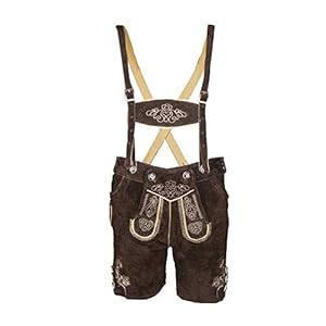 MS-Trachten Kinderen Lederhose Meisjes Korte leren broek Antonia