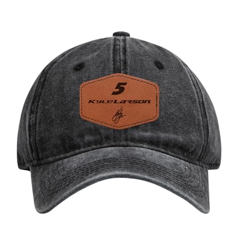 Gorra unisex de béisbol con parche de cuero grabado miniatura 1