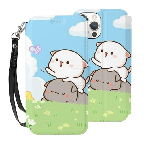 Iphone 12 Pro Max�P�[�X Iphone 12 Pro Max�J�o�[ �G�� �L�� �� �ԕ� �蒠�^ �A�C�t�H��12/12pro/12promax/12mini ���z�^ �T�C�h�}�O�l�b�g�� �J�[�h���[ �X�^���h�@�\ �X�g���b�v�t�� ���U�[ �X�}