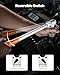 VEVOR Adjustable Torque Wrench 1/2 Inch Drive, 20-160Ft.lb/27.1-216.8Nm, 38MM Open End, 3/8 Inch Drive Torque Wrench with Interchangeable Jaw & Ratchet Head for HVAC, Car, Moto, Narrow Pipeline