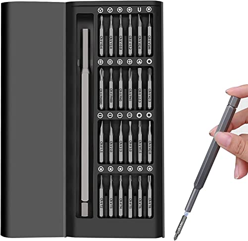 Image of 24 in 1 Precision Screwdriver Set with 24 Alloy S2 Steel Bits,Repair Tool Kit for Laptop,Smartphone,Phone,Camera and Other Electronics Devices (24-in-1-Screwdriver-set)