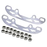 protège lames patinage artistique 【Kit complet】Comprend deux lames de sur glace et seize embouts en alliage d'aluminium pour un kit de conversion complet