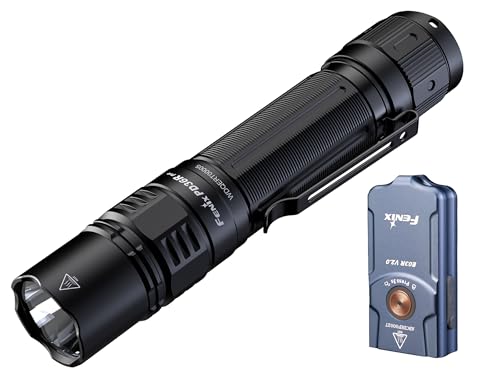 Fenix PD36R Pro LED Wiederaufladbare Taschenlampe Set mit E03R V2.0 Blau USB-C 2800 Lumen Helle 380m EDC Taktische Wasserdicht Kleine Gerade Stroboskopfunktion Camping Outdoor Taschenclip