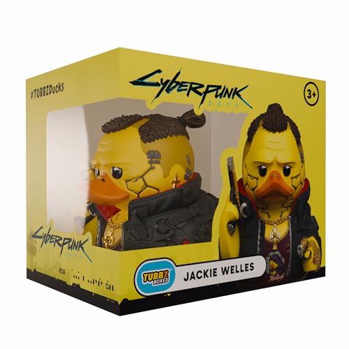 TUBBZ Edizione Scatola: Cyberpunk 2077 – Jackie Welles Anatra Cosplay da Collezione in Vinile – Prodotto Ufficiale per i Fan di Cyberpunk 2077