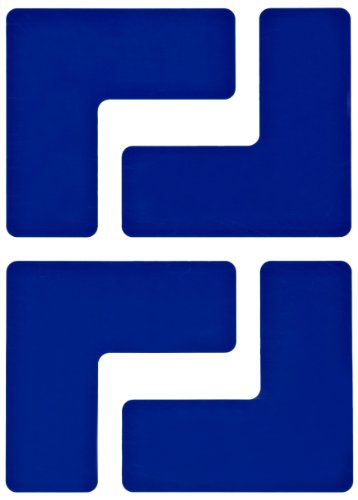 Toughstripe L-Corner Marker, 50,80mm x 127mm x 127mm, Blau, 20er Pack