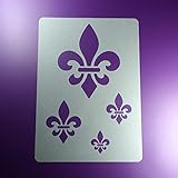  Schablone Fleur de Lis 4 Französische Lilien - BO70