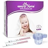 Easy@Home 40 Pregnancy (HCG) Urine Test Strips, FSA Eligible, Powered by Premom Ovulation Predictor iOS and Android APP, 40 HCG Tests