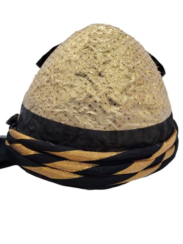 Image of BookMyCostume Traditional Indian Turban, Safa & Pagdi Collection - Ethnic Royal Headwear, Cultural Event & Fancy Dress Costumes | Ideal for Barati, Folk Dance & Themed Functions for Boys, Men & Adults
