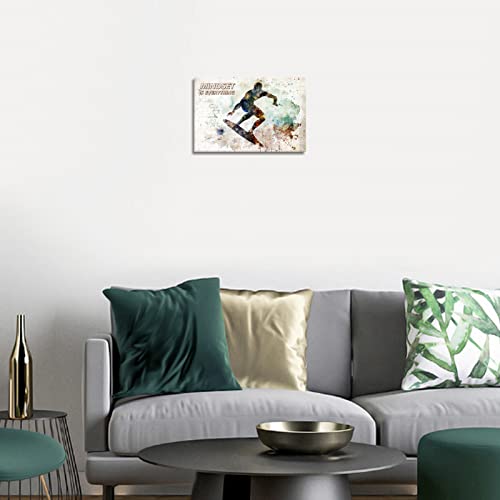 Surfing Wall Art Prints - Sports Motivational Wall Art Canvas Inspirational Quote Surfing Posters Wall Decor For Men Kids Teenagers - Surfing Poster Set For Bedroom Man Cave - Surfing Wall Decor - Surfing Boys Bedroom Decor #TOP5