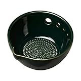 Reibschale mit Abtropffunktion,2-in-1 Handgefertigte Adlerschnabel-M&uuml;ndung,Vielseitige Reibeplatte K&uuml;chenhelfer | f&uuml;r Obst, Kohl, Mangold, Gr&uuml;nkohl in K&uuml;che, Backen und Kochen