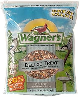Wagner's 62067 Deluxe Treat Blend Wild Bird Food, 4-Pound Bag