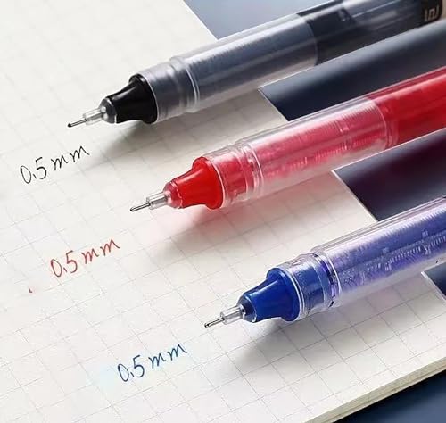 20 bolígrafos de tinta negra punta fina 0.5mm miniatura 6