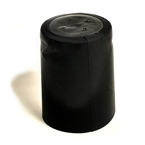 Jelinek Cork Shrink Caps for Wine Bottles - Matte Black 50 Count - 31 x 45 mm