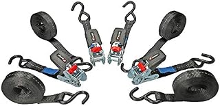 TENSYS - 4 Pack - 25mm wide Ratchet Lashing System - 5m