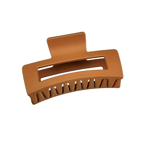 NKGWQ8,5 x 4 cm Haarnadel, ausgezeichnete Matte, rechteckige, große Hai-Klammer, Starke, rutschfeste Haarnadel, geeignet für Frauen mit glattem, lockigem und welligem Haar