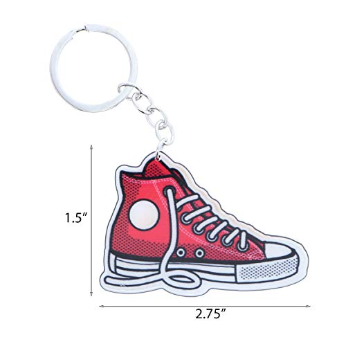 SandT Collection Bright Acrylic Sneaker Keychain Keyring2