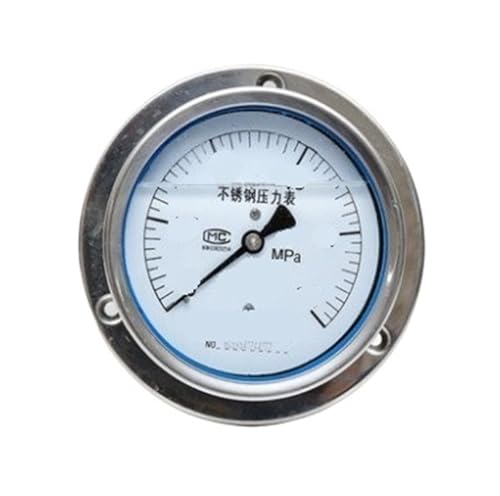 Manomètre axial antivibratoire pour stopper les oscillations de pression en acier inox