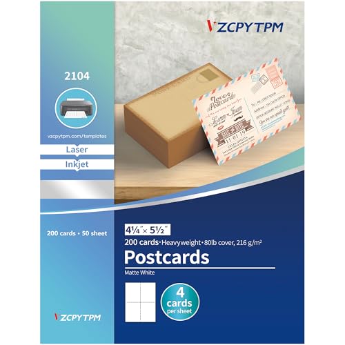 Cartes postales vierges imprimables pour réussir vos invitations sans bourrage