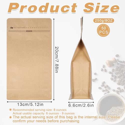 8 oz Foil Coffee Pouches with Valve