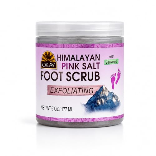 OKAY Himalayan Pink Salt Foot Scrub