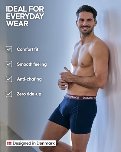 DANISH ENDURANCE Men's Cotton Boxer Briefs (6 or 10-Pack) – Soft, Stretchy, Breathable, With/Without Fly3