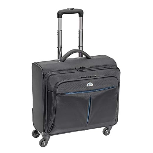 PEDEA Premium Plus - Maletín con Ruedas para portátiles de hasta 17,3", con Compartimento para Dormir