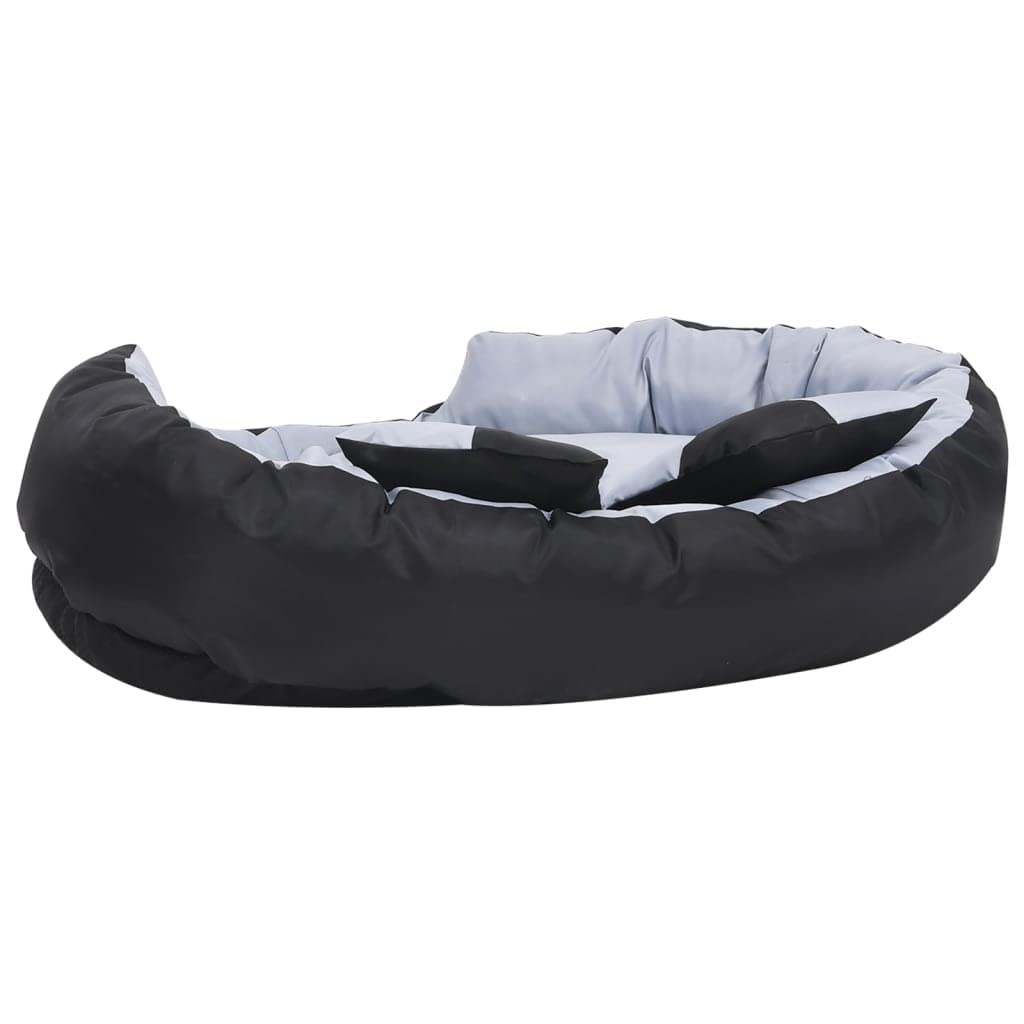 Cuccia per cani reversibile, 110 x 80 x 23 cm, lavabile, fondo antiscivolo, rivestimento rimovibile, tappetino ortopedico, adatto per cuccioli, anziani, auto, soggiorno o camera da letto