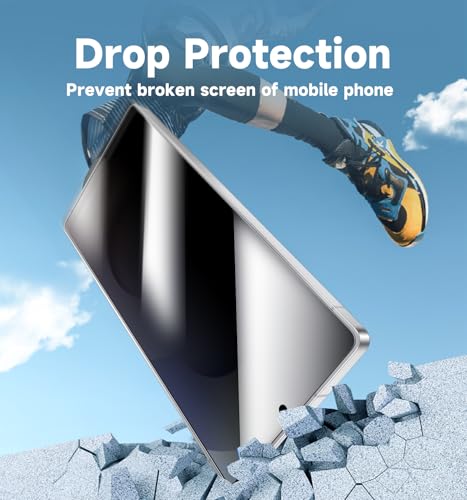 MAGIC JOHN 2 Pack for Samsung Galaxy S25 Ultra Privacy Tempered Glass Screen Protector, Bubble Free, Easy Installation, Auto Dust-Elimination
