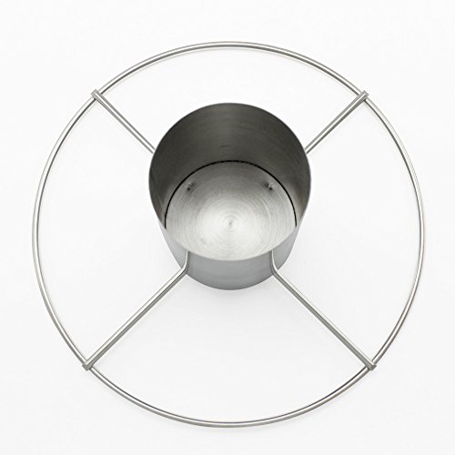 COM-FOUR® 2x Asador de pollos de acero inoxidable - asador de pollos con recipiente de aromas - asador para cocinar pollos enteros en el horno y en la parrilla (02 piezas - con contenedor de aromas) - imagen 3