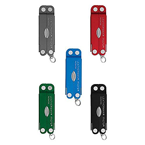 Leatherman, Micra Keychain Multitool With Spring-Action Scissors And Grooming Tools, Stainless Steel, Built In The Usa, Stainless #TOP3