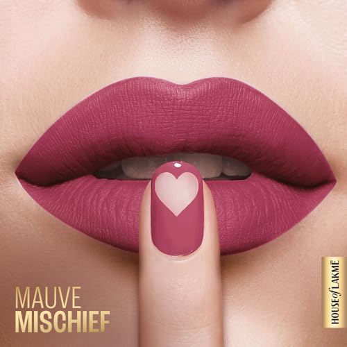 Image of Lakme Xtraordin-Airy Lip Mousse, Velvet Matte Finish , with air-light texture, enriched with cocoa butter for nourished & moisturised lips, Liquid Lipstick - Mauve Mischief (1.8g)