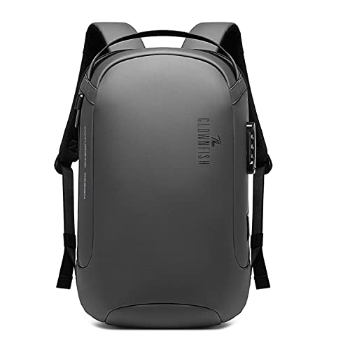 Image of THE CLOWNFISH Water Resistant Anti-Theft Unisex Travel Laptop Backpack with USB Charging and Password Number Lock