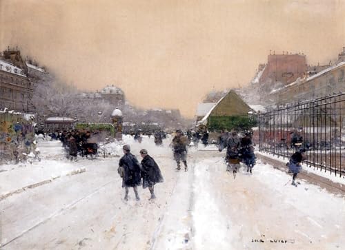 De Célèbres Tableaux Affiche de Arts Paris Sous La Neige