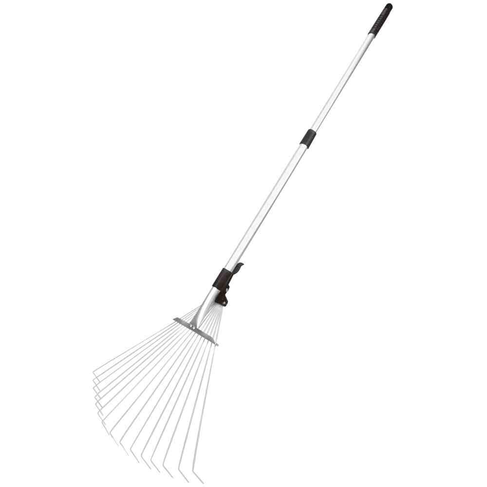 Râteau argenté Siena Garden en acier durable pour aménagement extérieur