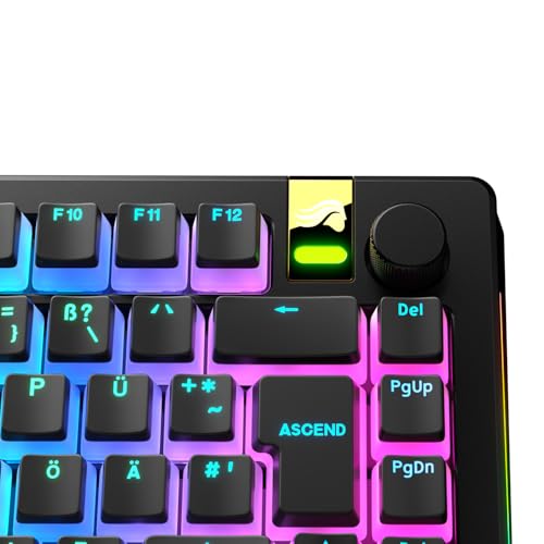 Capuchons Pudding Glorious Gaming PBT QWERTZ Noir