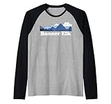 banner elk carolina del nord blue ridge montagne nc maglia con maniche raglan