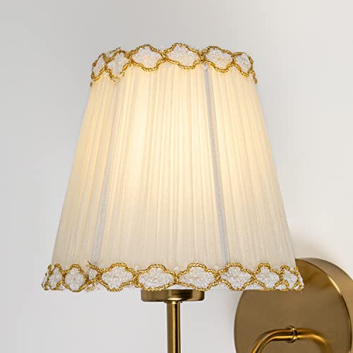 Adust Battery Operated Wall Sconce Set Of Two Remote Control Dimmable Rechargeable Led Light Bulb, 3 Color Temps Led, No Drilling Needed For Bedroom Living Room (Golden Rose, Normal) #TOP5