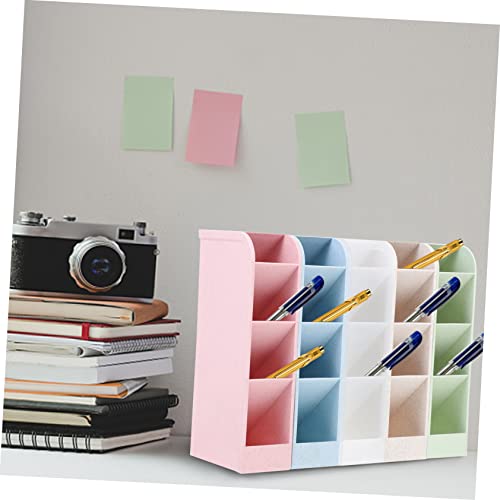 Porte-stylos multifonctions de bureau accessoire de rangement léger 5 pièces - 5