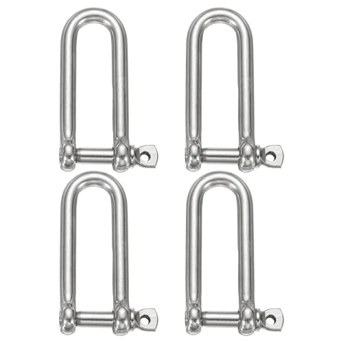 Grilletes de arco en acero inoxidable pulido de 16 mm para alta resistencia en aparejos