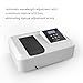 Black Visible Portable Spectrophotometer LCD Digital Lab Spectrophotometer,320-1100nm,Tungsten Lamp, Portable Spectrophotometer with USB interfaces,Wavelength accurracy±1nm