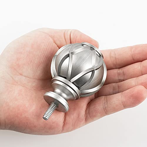 Hotozon SMALL Antique Silver Replacement Finials thumb #6
