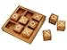 BSIRI Wooden Tic Tac Toe Game Coffee Tabletop XO Blocks Ideal for Family Living Room Games Night for Adults for Desk Decor and Unique Wood Gifts for All Occasions 5.5 Inch