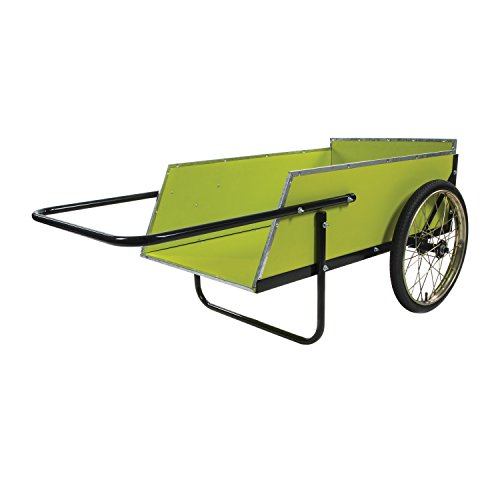 Sun Joe SJGC7 7 Cubic Foot Heavy Duty Garden + Utility Cart, Green