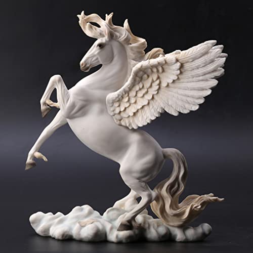 Escultura de resina Veronese Design Pegaso alzado 11in miniatura 2